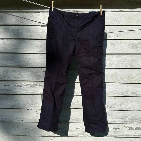 Lands End lined cargopants NWT navy blue size 18 Tall - Picture 1 of 6